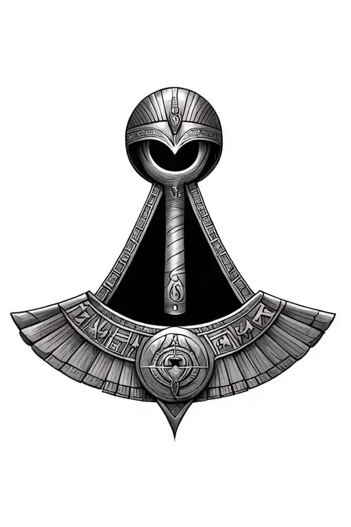 Evil Keyhole With Egyptian Symbols