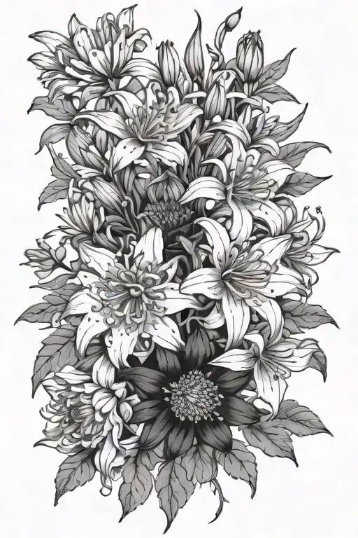 Lily Chrysanthemum Gladeolus Bouquet