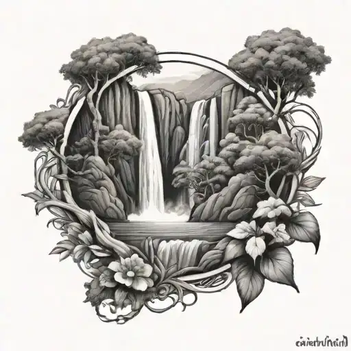 Nature Arch Waterfall