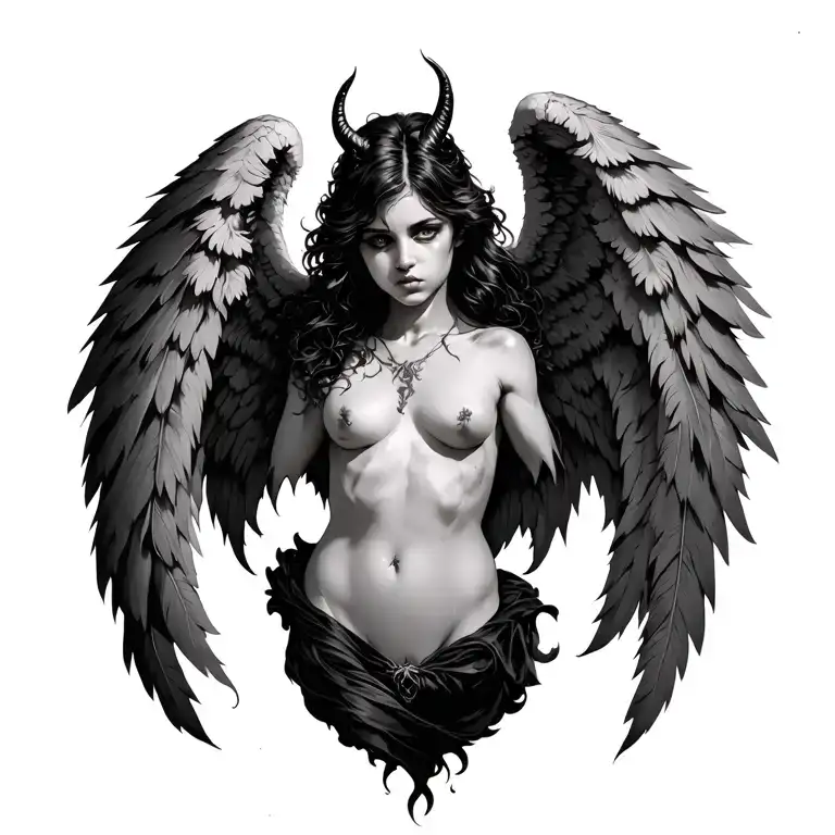 Angel To Devil Wings Losing Feathers