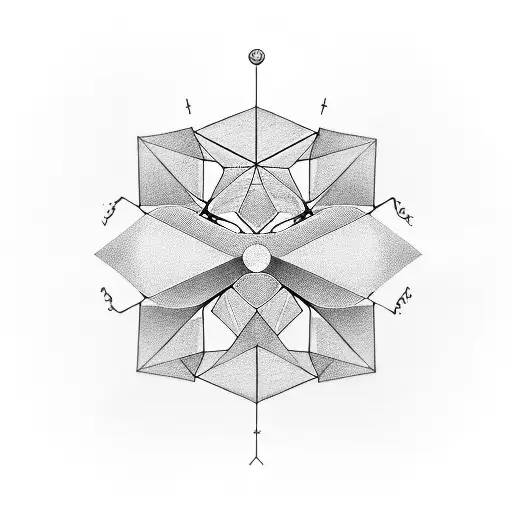 A Minimalist Tattoo Featuring The Scorpio And Taurus Zodiac Signs In A Geometric Design