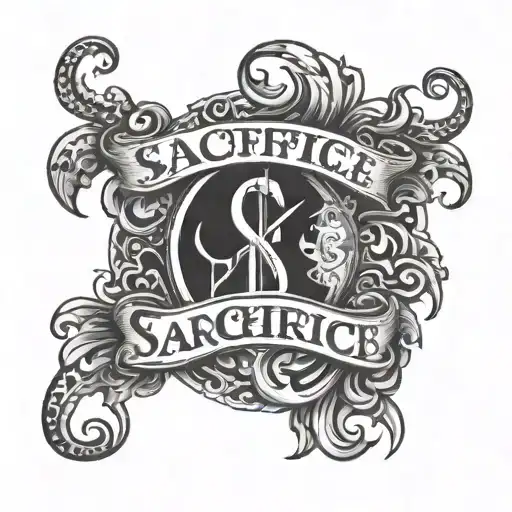 Sacrifice Lettering