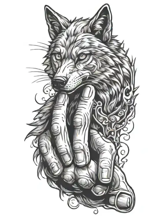 Finger Gun Moprhing Into Wolf