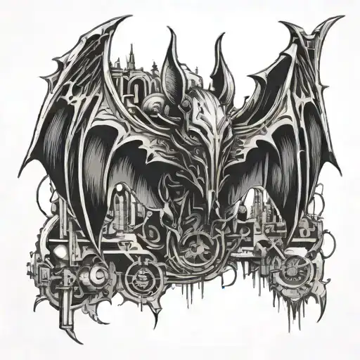 Neotribal Cyberpunk Bat