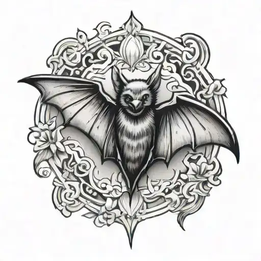 Traditional Black Work Bat