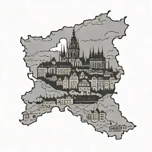 Czech Republic Country Outline