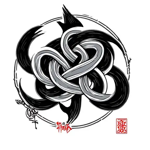 Wu-tang Clan Knot Mixed With Chinese