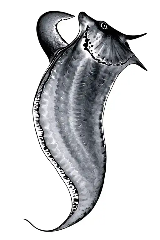 Stingray Swimming Gracefully