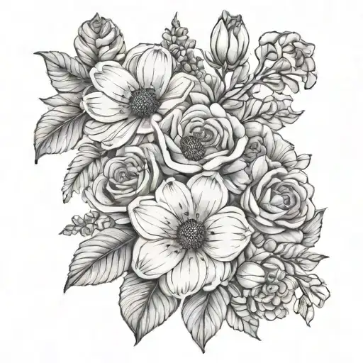 Birth Flower Bouquet