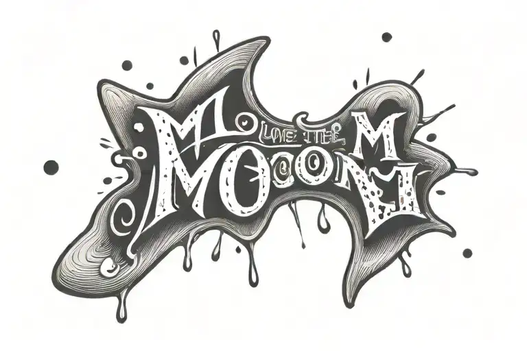 M&m I Love You To The Moooooon And Back Text