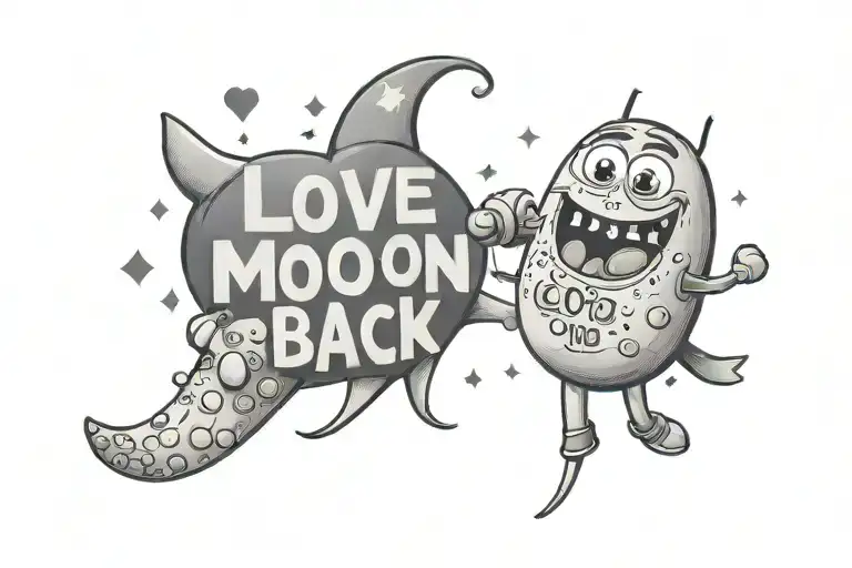 M&m I Love You To The Moooooon And Back Text
