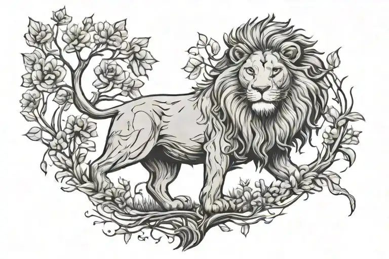 Lion Fig Tree Sagittarius Zodiac Sign Poplar Tree