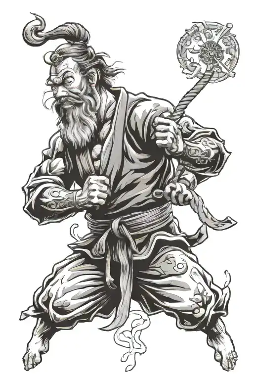 Jui Jitsu Master Protecting The Innocent From Evil Threats