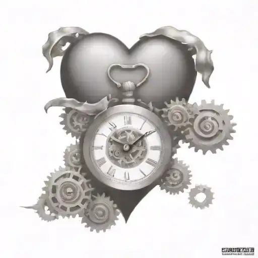 Heart And Clock Gears