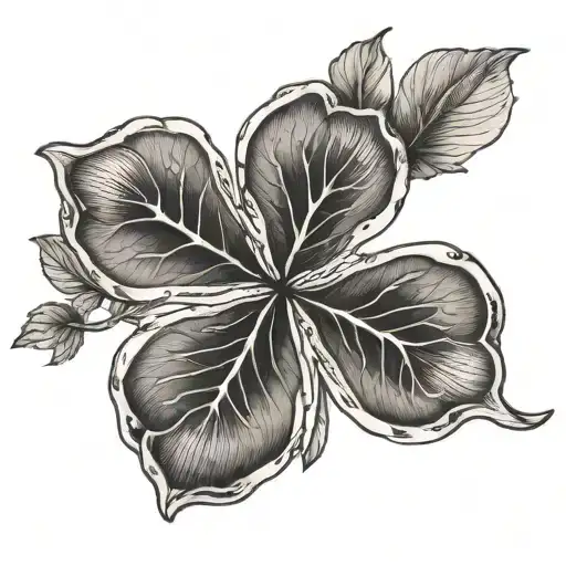 Anatomy Art And Table 4 Leaf Clover