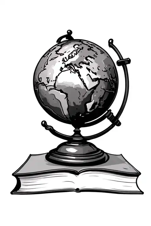 Globe On Textbooks