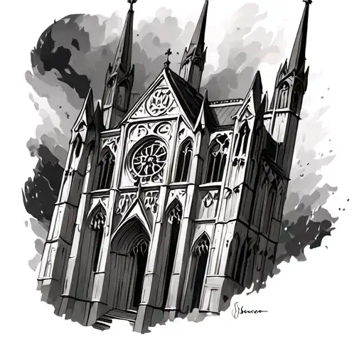 Gothic Cathedral Tower