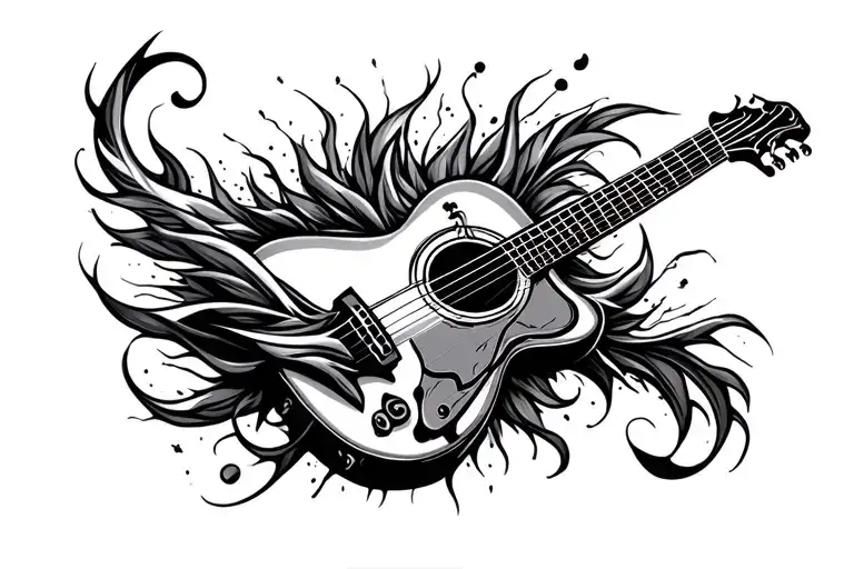 Music Schwalben On Tribal Cover Up