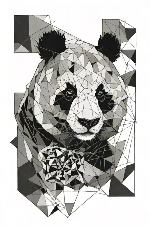 Panda Geometric Forms Starting