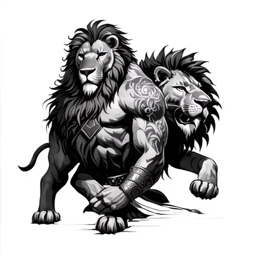 Riman Warrior With Lion On Chest