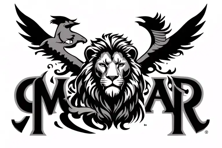 The Name Lamar Miller With The Leo Astrology Sign And A Lion
