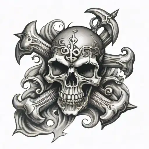 A Skull And Crossbones