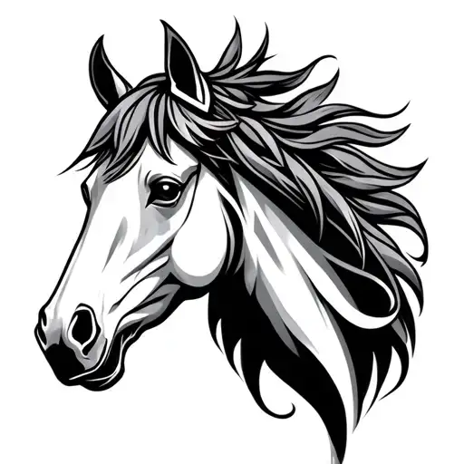 Nordic Sheild With Horse Head