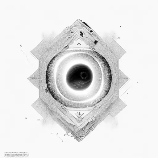 Big Number 9 With An Astronaut On A Black Hole