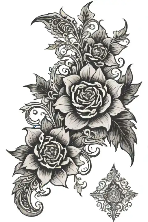 Floral Gothic Ornamentation Details