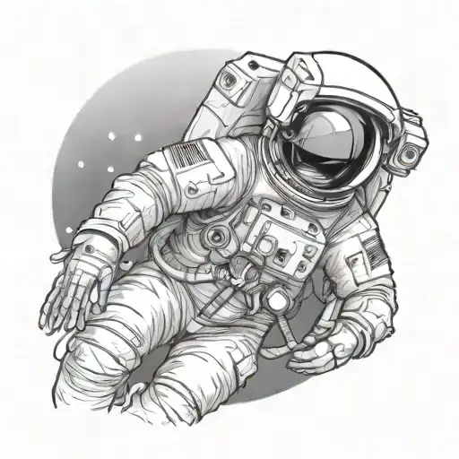 Astronaut Looking At