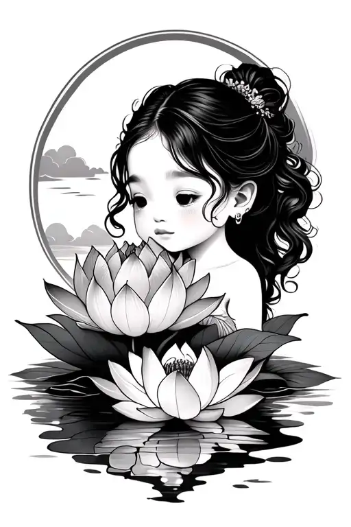 Children Love Lotus Flower