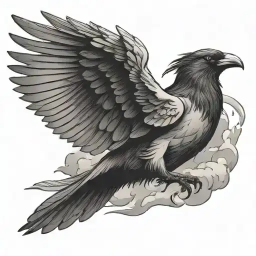 Raven And Dove Flying To Heaven Vs Hell