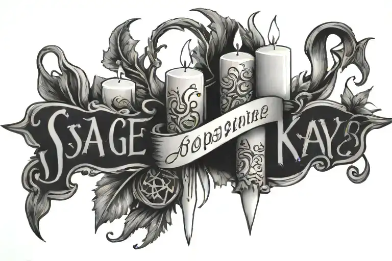 Witch Pagan Candles Sage Crystals Script Name Josephine Kay