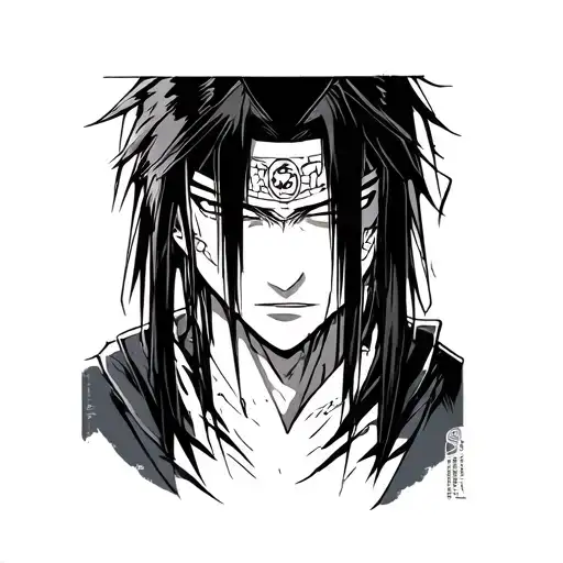 Itachi's Face Gothic Style