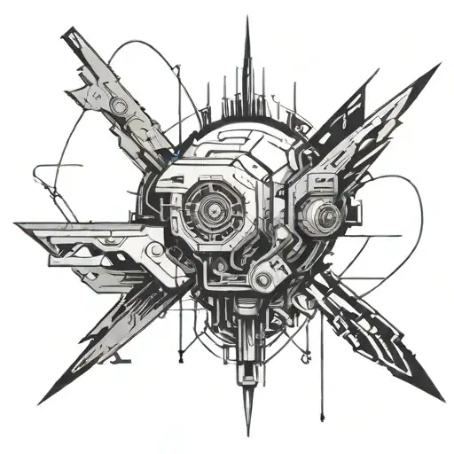 Minimalist Cyberpunk Inspired