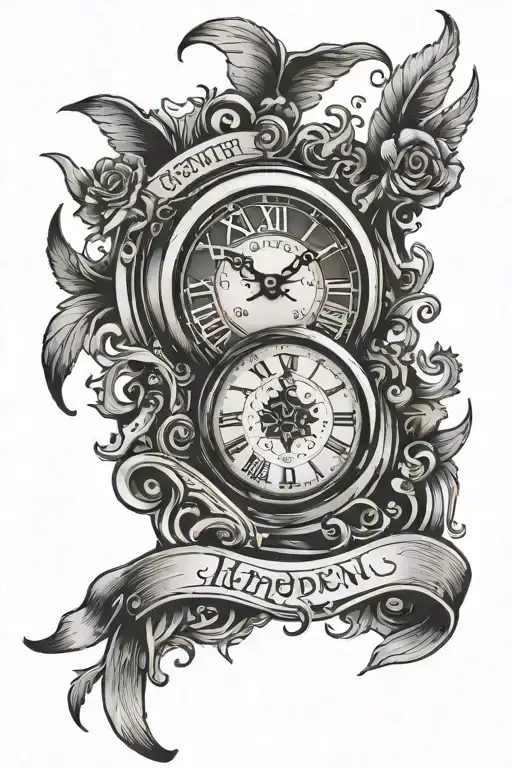 Clock With Hebrew Lettering