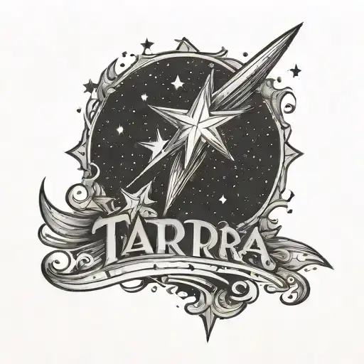 Shooting Star With The Word 'Tara'