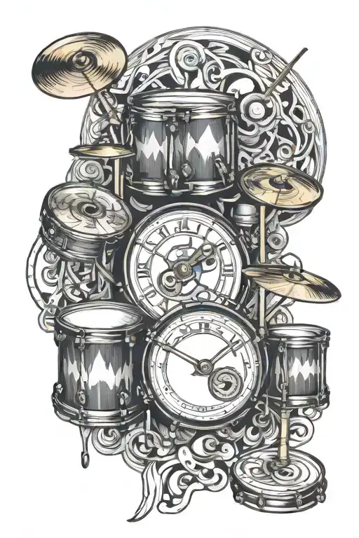 Music Drums And Watch