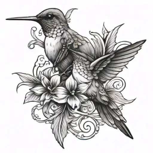 Feather Hummingbird Infinity Pma Children Twins