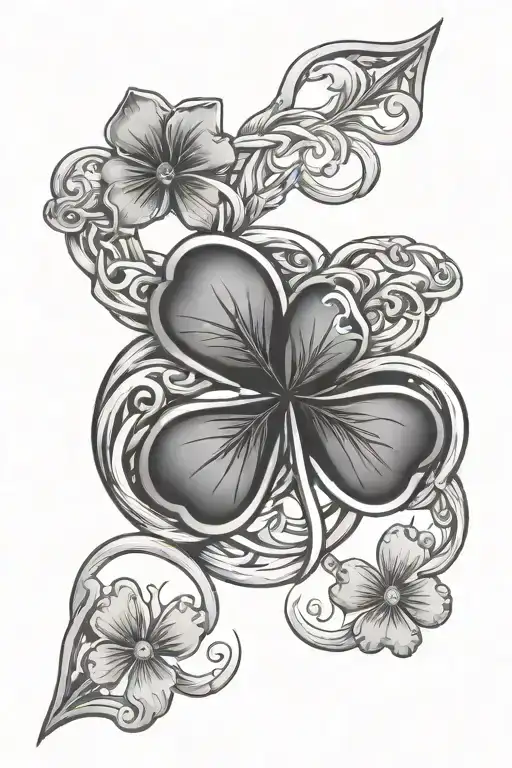 Claddah Ring With Clover Intertwined