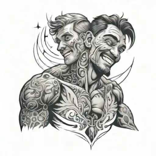 Man Holding Is Pain And Felling He Will Be Successful One Day And He Is Smiling Daily