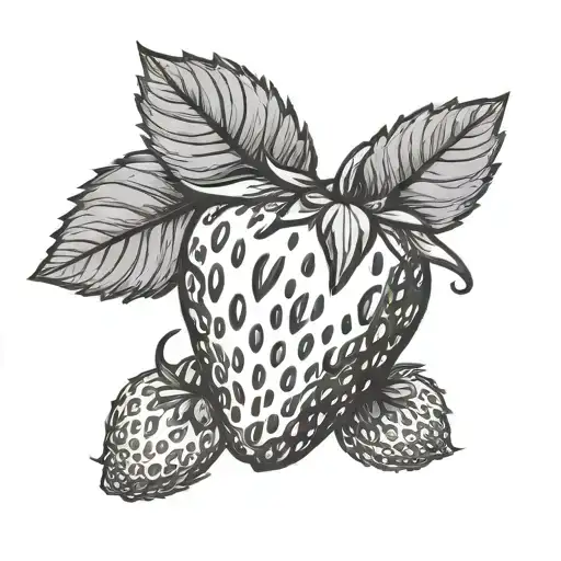 Strawberry With Circle Surrounding