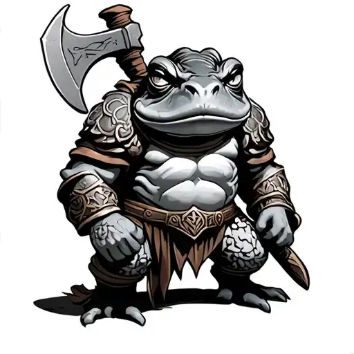 Toad Warrior With Axe