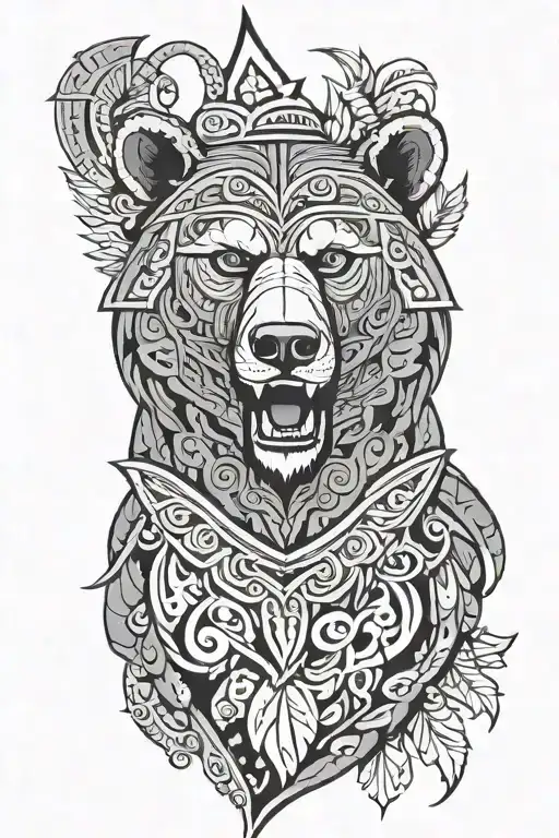 Polynesian Bear Head