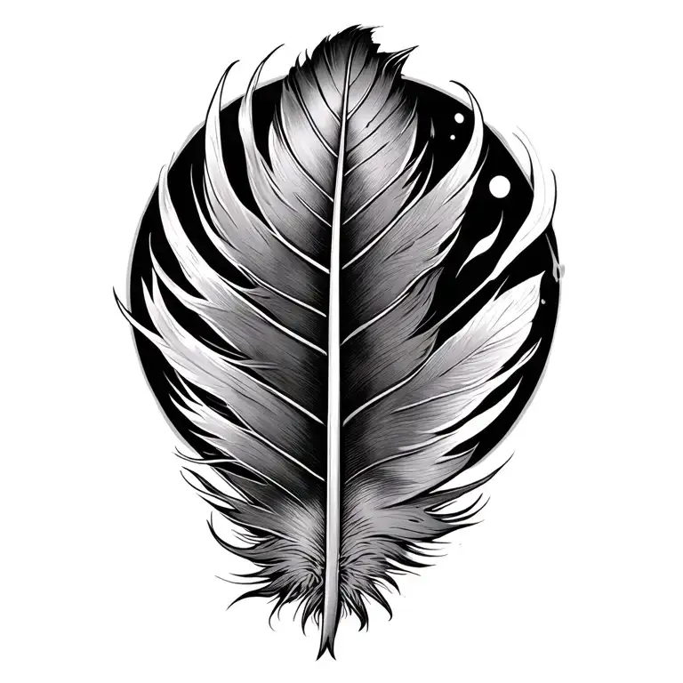 Feather To Fishbone Gothic Style