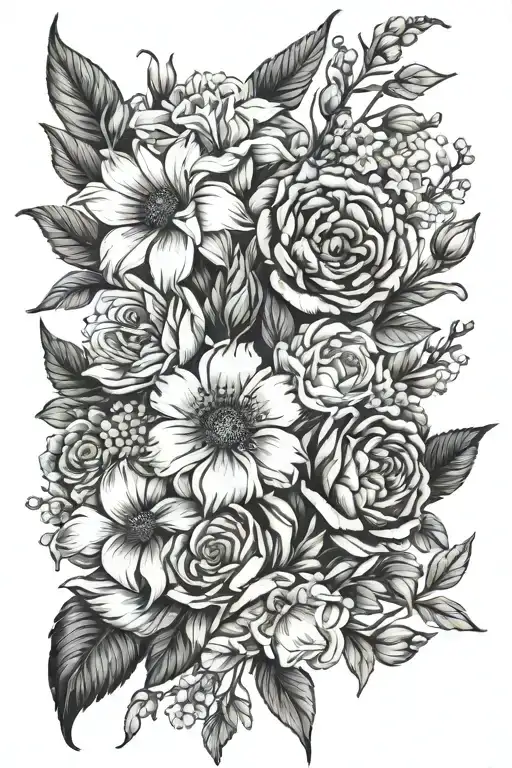 Birth Flower Bouquet