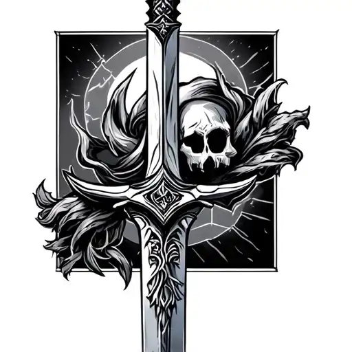 Sword Tattoo Goth