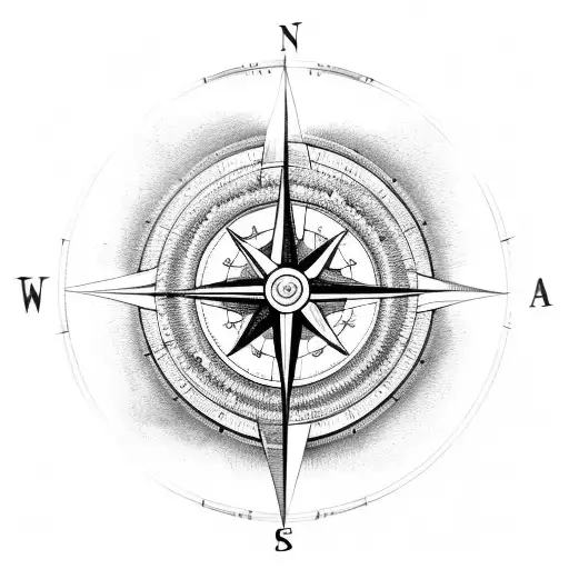 Compass With Arrows