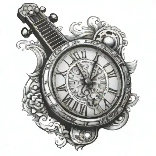 Banjo Clock Face