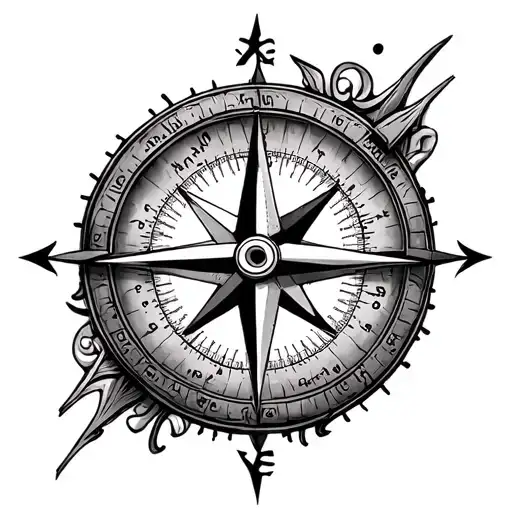 Compass With Bridge